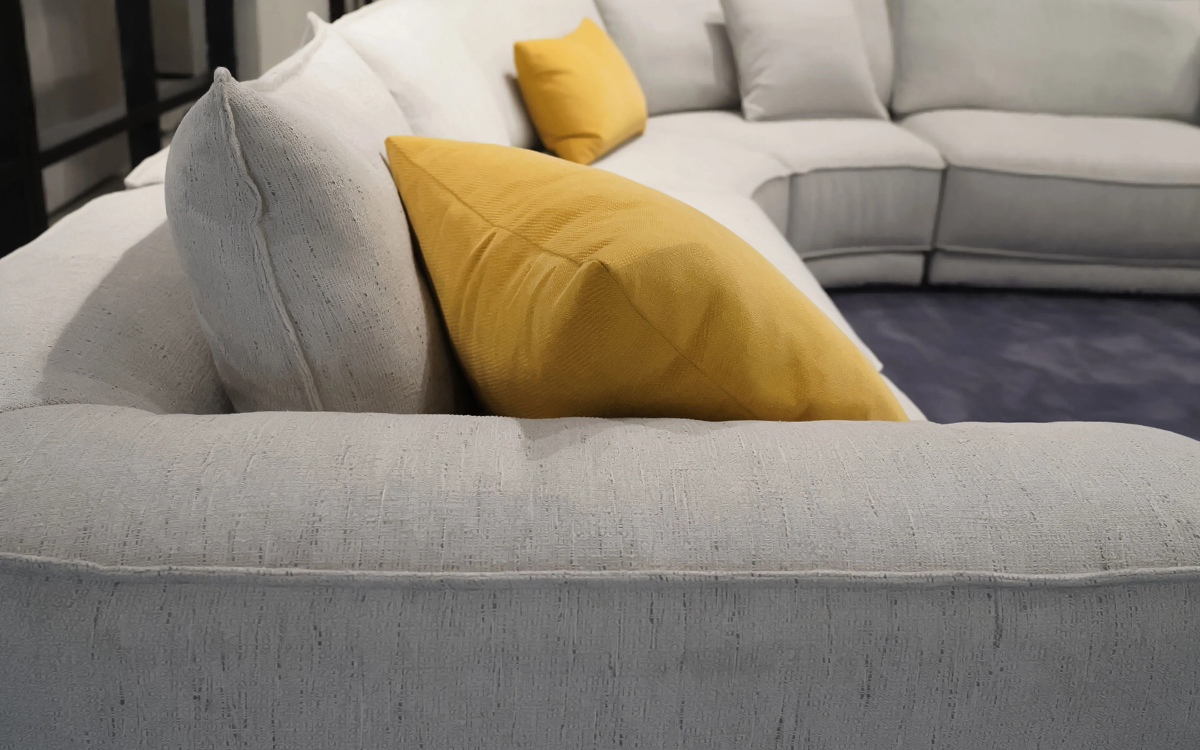 Aquilo Modern Motion Sectional Sofa with Ottoman - Image 7