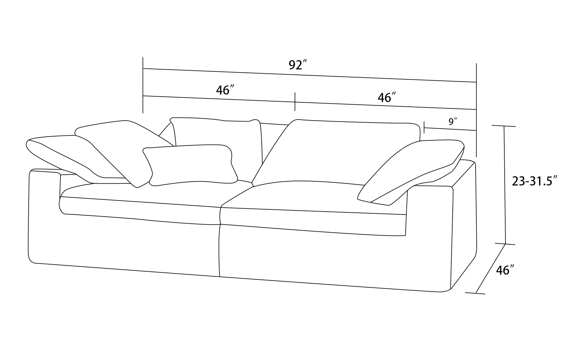 Zephyrus 2pc Modern Motion Sectional Sofa - Image 3