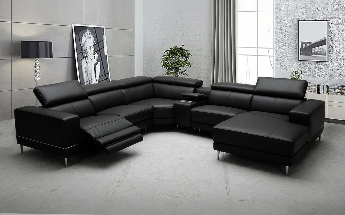 Dahlia 6pc Modern Motion Recliner - Image 6