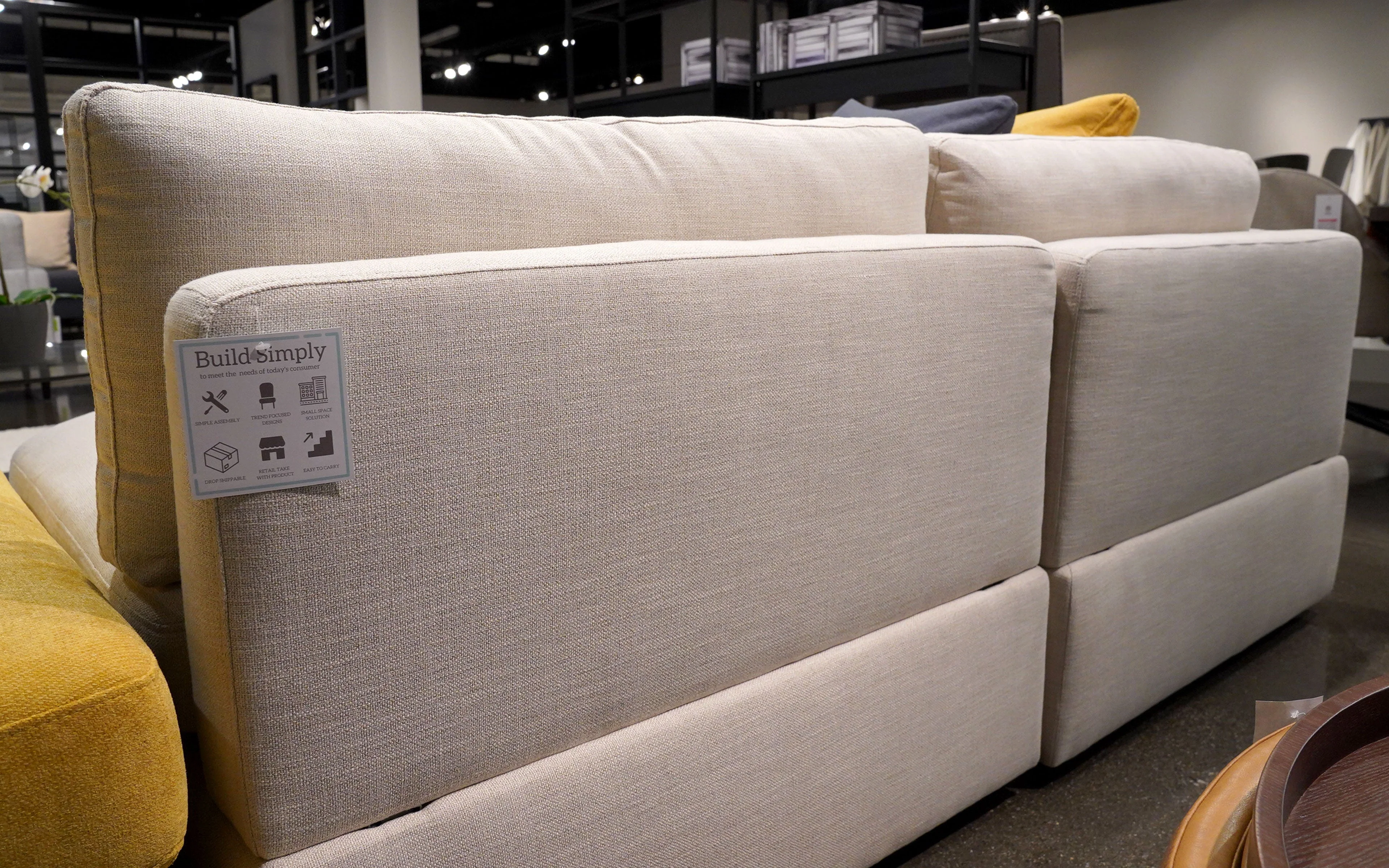 Dente di Leone 6pc Modular Modern Fabric Sectional Sofa - Image 8