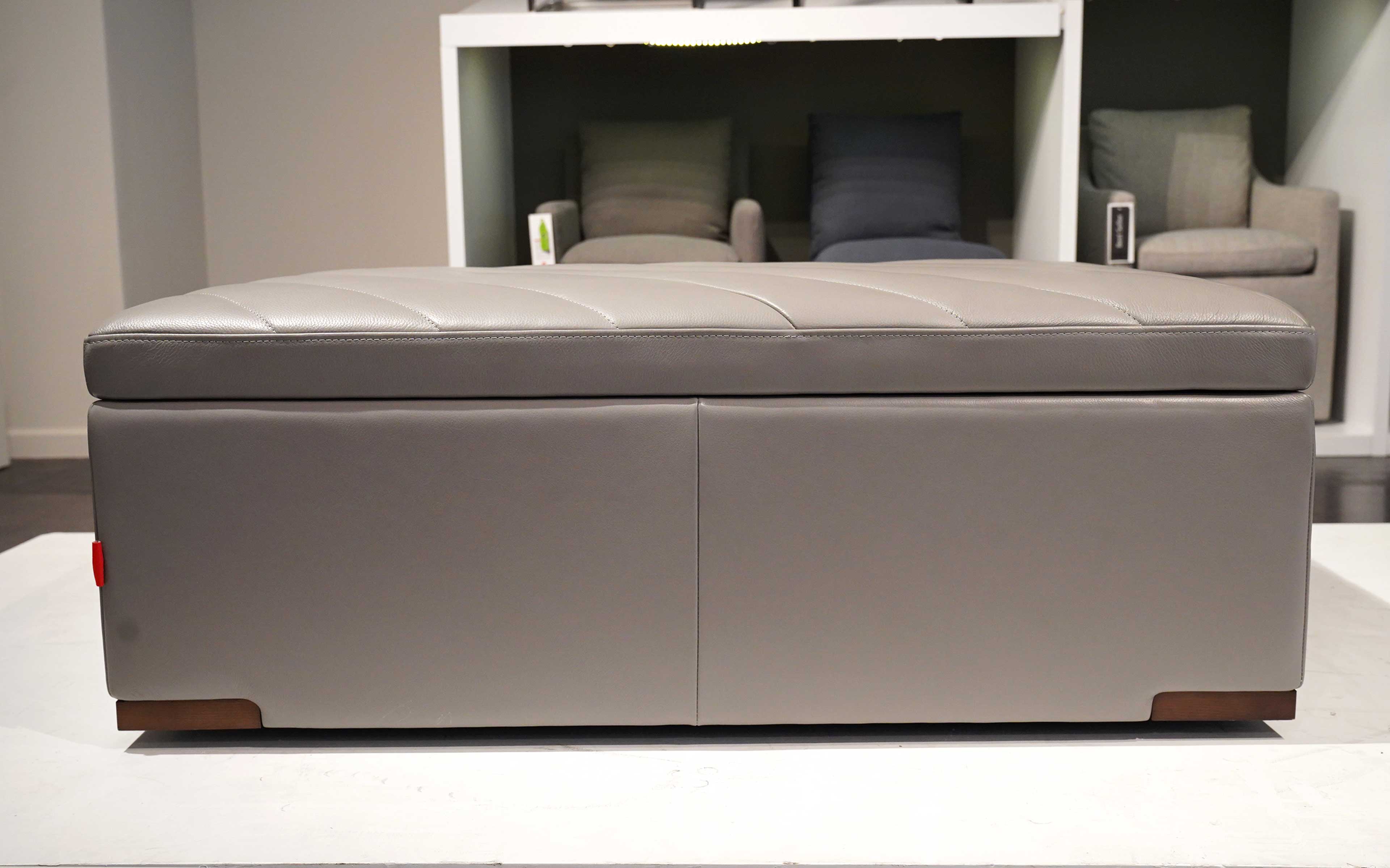 Fractus Modern Motion Storage Ottoman with Tray Table Desk - Image 4
