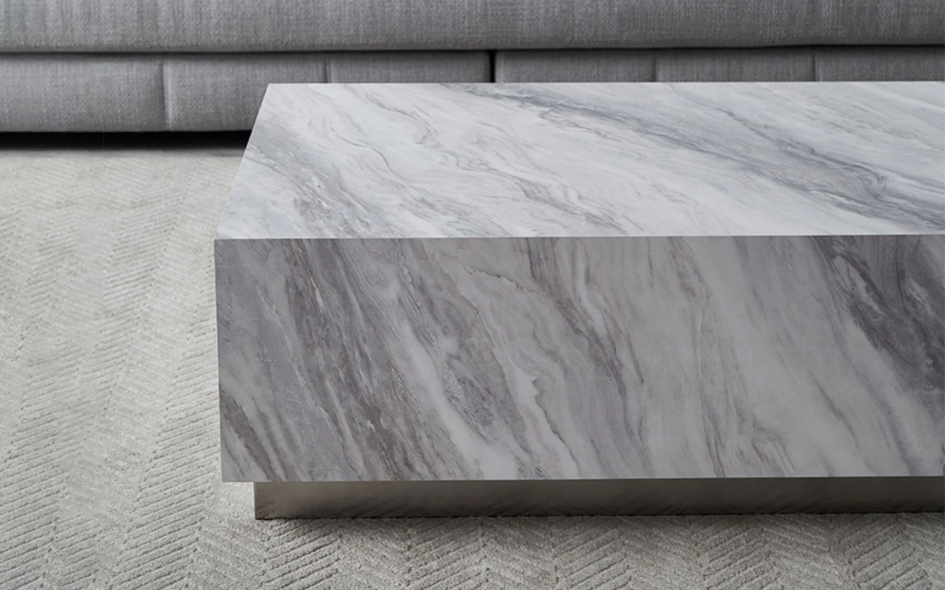 Perseus Sintered Stone Rectangle Coffee Table - Image 3