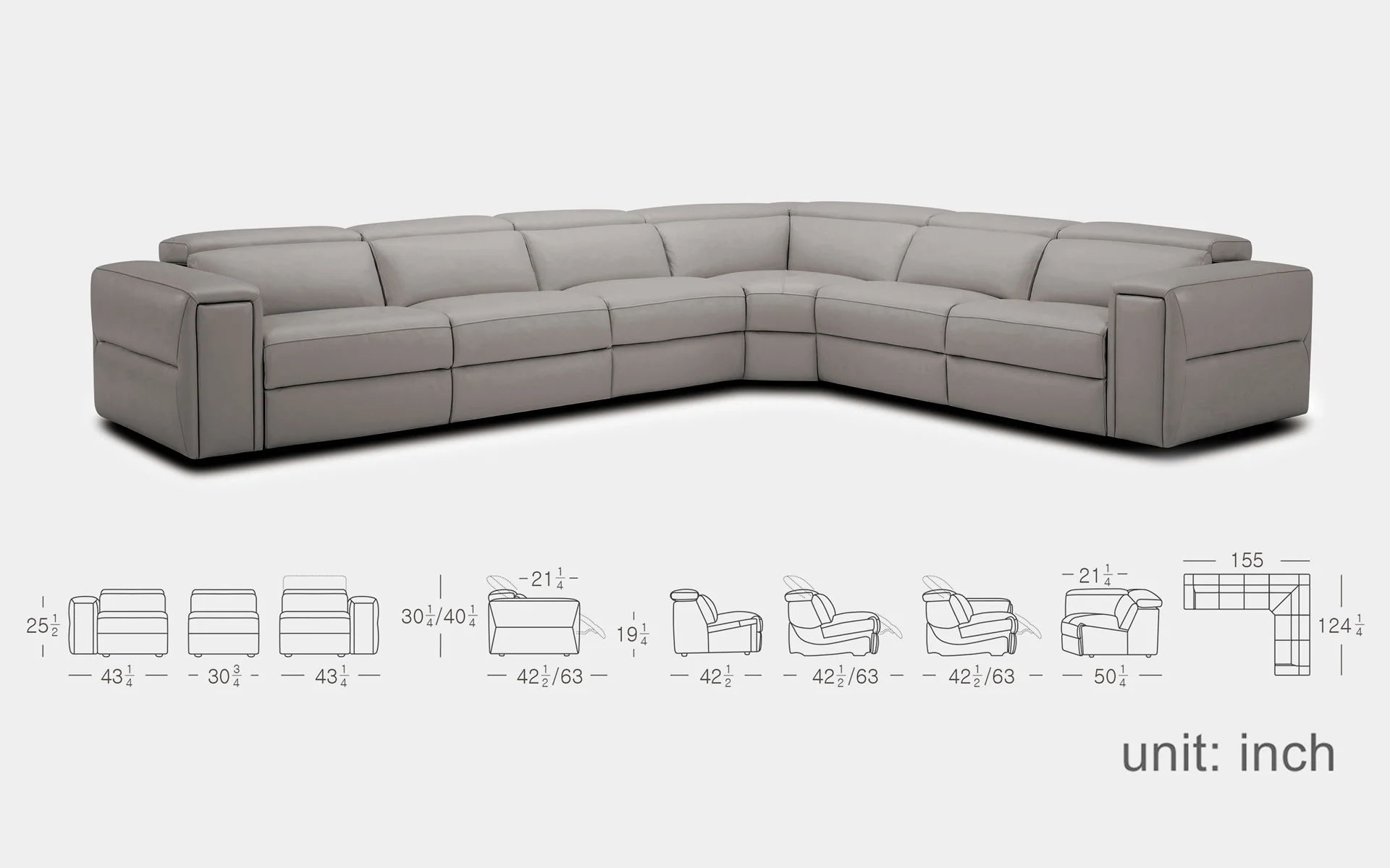 Veronica Modern Motion Reclining Sectional - Image 18