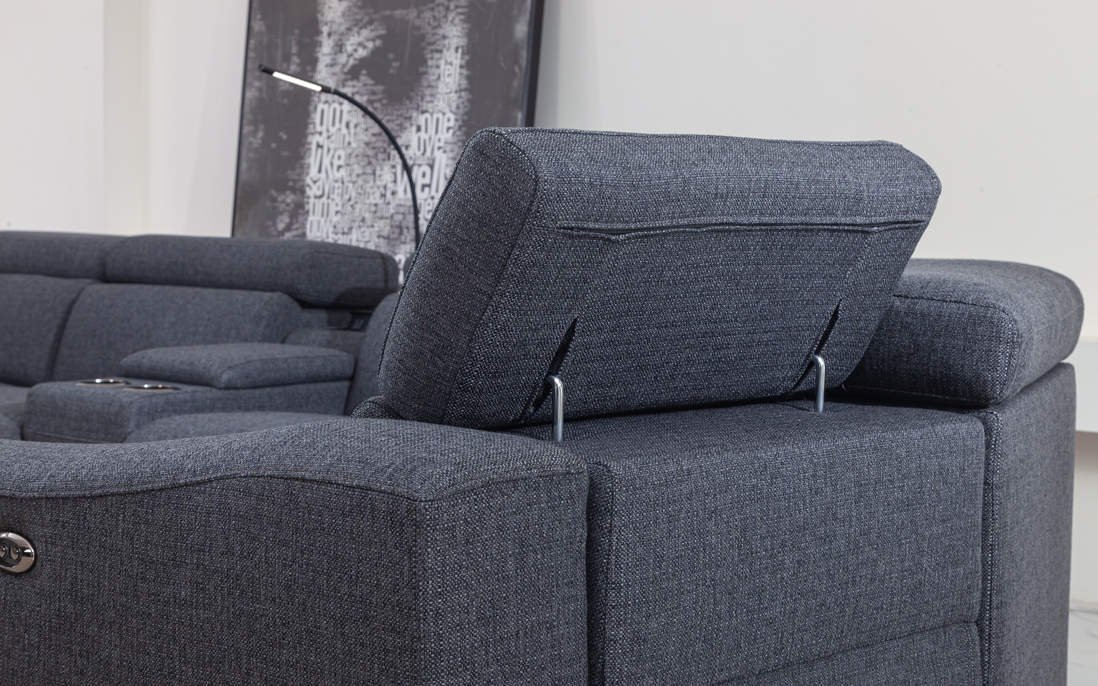 Violetta 6pc Modern Motion Reclining Sectional - Image 9